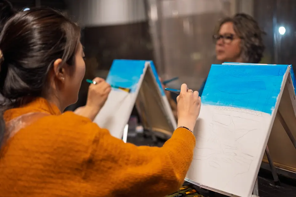 Photo 2 of 88, painting Fall at the Falls at Gather GVL