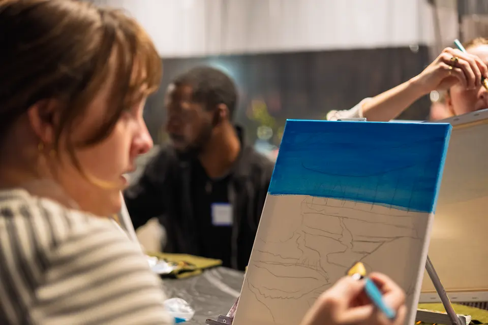 Photo 4 of 88, painting Fall at the Falls at Gather GVL