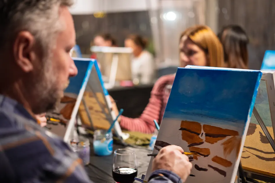 Photo 17 of 88, painting Fall at the Falls at Gather GVL