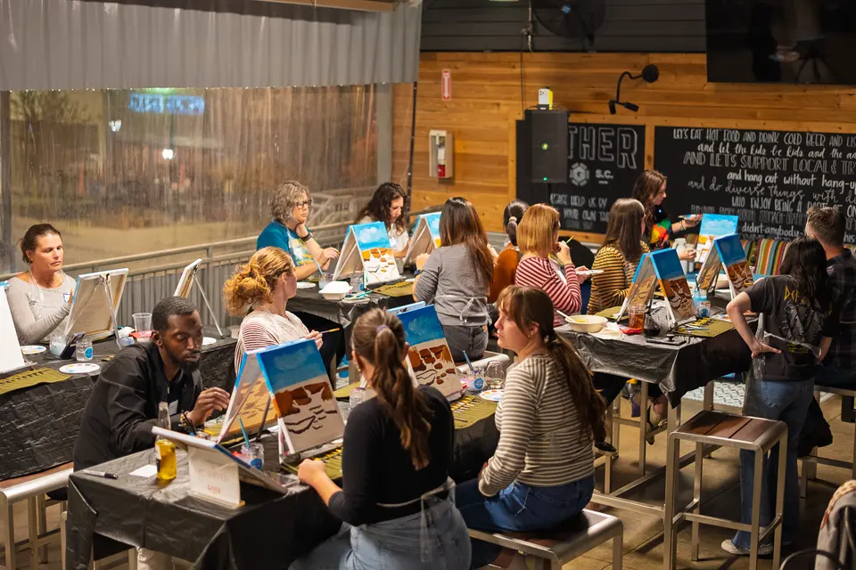 Photo 19 of 88, painting Fall at the Falls at Gather GVL
