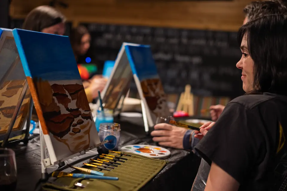 Photo 22 of 88, painting Fall at the Falls at Gather GVL