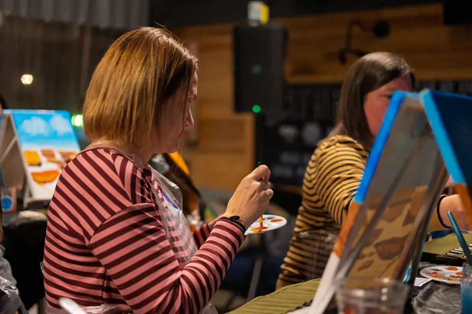 Photo 23 of 88, painting Fall at the Falls at Gather GVL