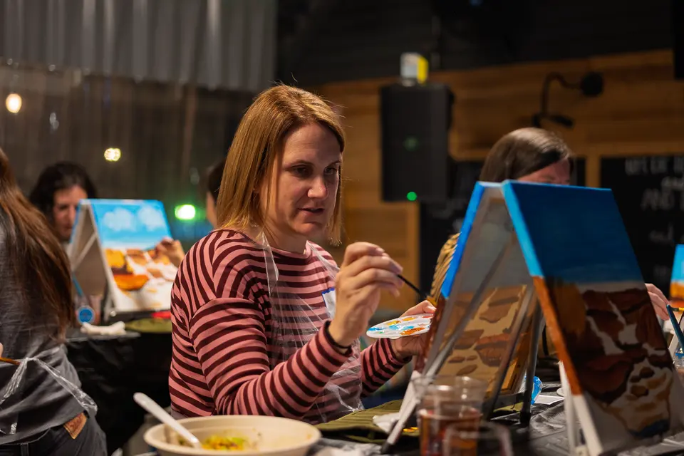 Photo 28 of 88, painting Fall at the Falls at Gather GVL