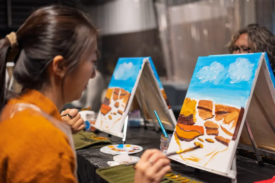 Photo 29 of 88, painting Fall at the Falls at Gather GVL