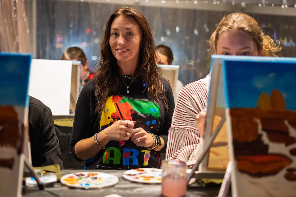 Photo 38 of 88, painting Fall at the Falls at Gather GVL