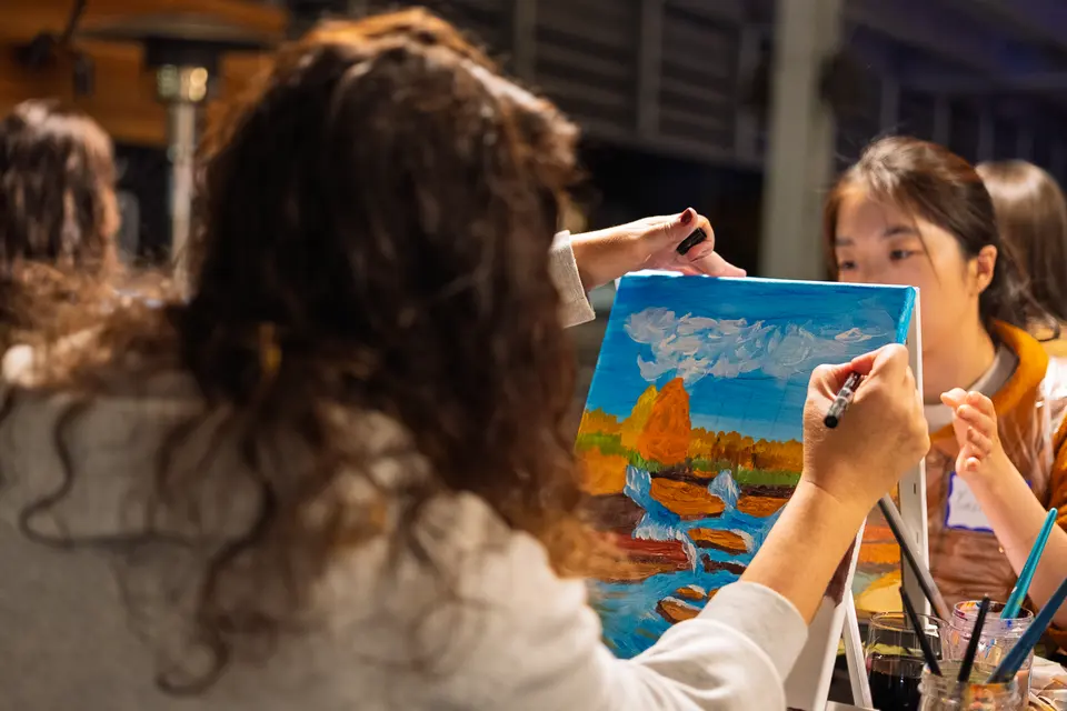 Photo 50 of 88, painting Fall at the Falls at Gather GVL