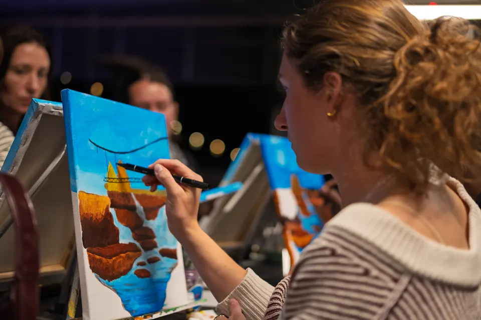Photo 58 of 88, painting Fall at the Falls at Gather GVL