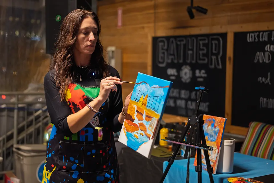 Photo 61 of 88, painting Fall at the Falls at Gather GVL