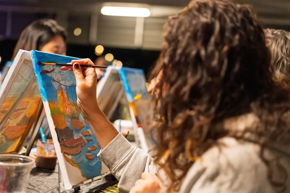Photo 64 of 88, painting Fall at the Falls at Gather GVL