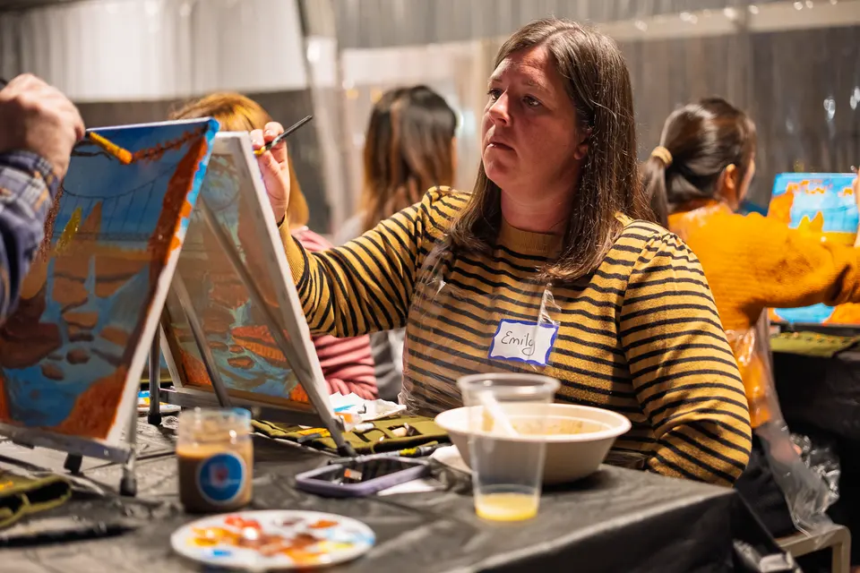 Photo 67 of 88, painting Fall at the Falls at Gather GVL