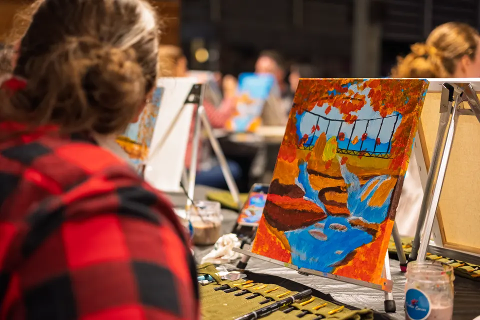 Photo 70 of 88, painting Fall at the Falls at Gather GVL