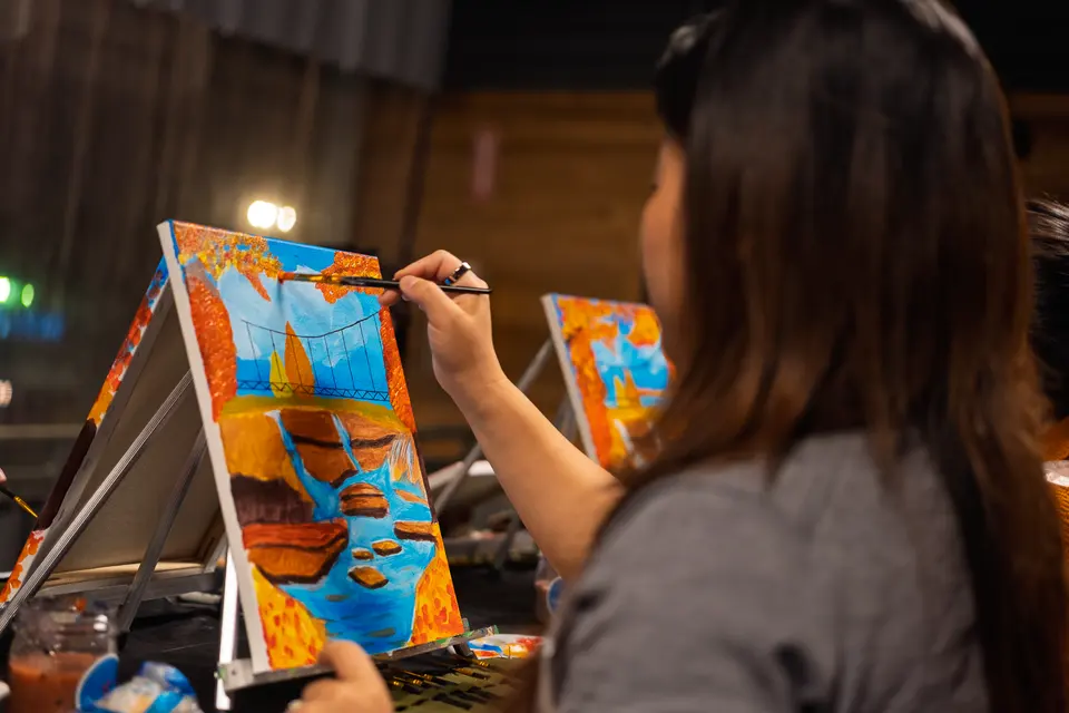 Photo 72 of 88, painting Fall at the Falls at Gather GVL