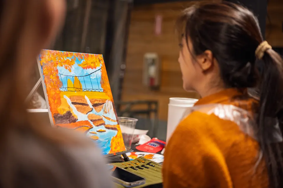 Photo 73 of 88, painting Fall at the Falls at Gather GVL