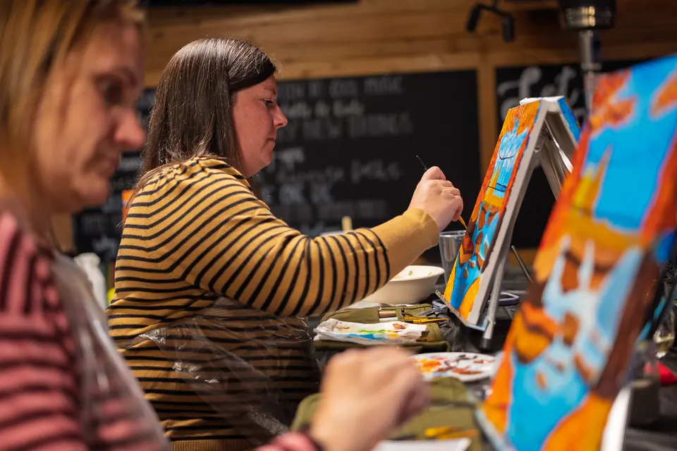 Photo 82 of 88, painting Fall at the Falls at Gather GVL
