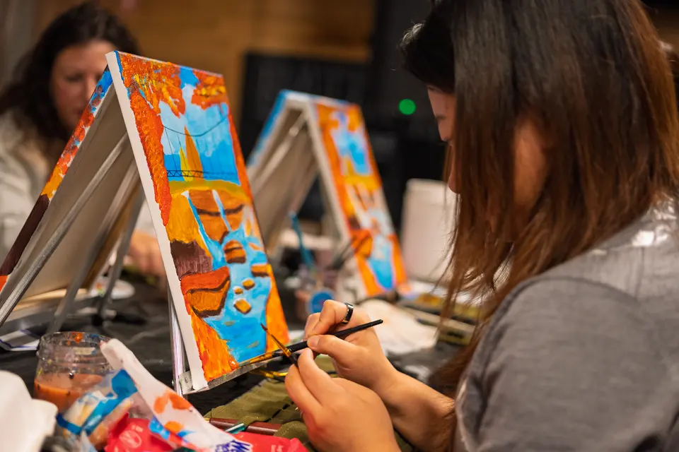 Photo 83 of 88, painting Fall at the Falls at Gather GVL