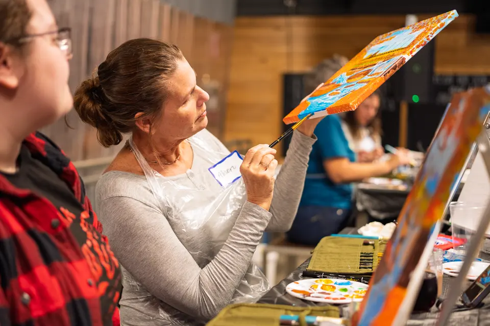 Photo 84 of 88, painting Fall at the Falls at Gather GVL