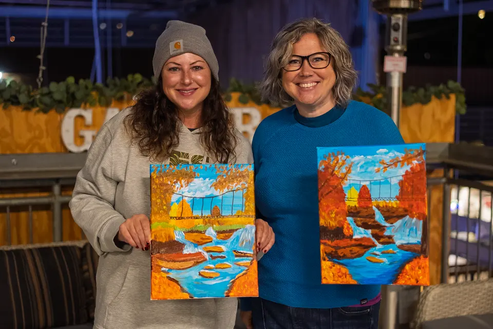 Photo 88 of 88, painting Fall at the Falls at Gather GVL