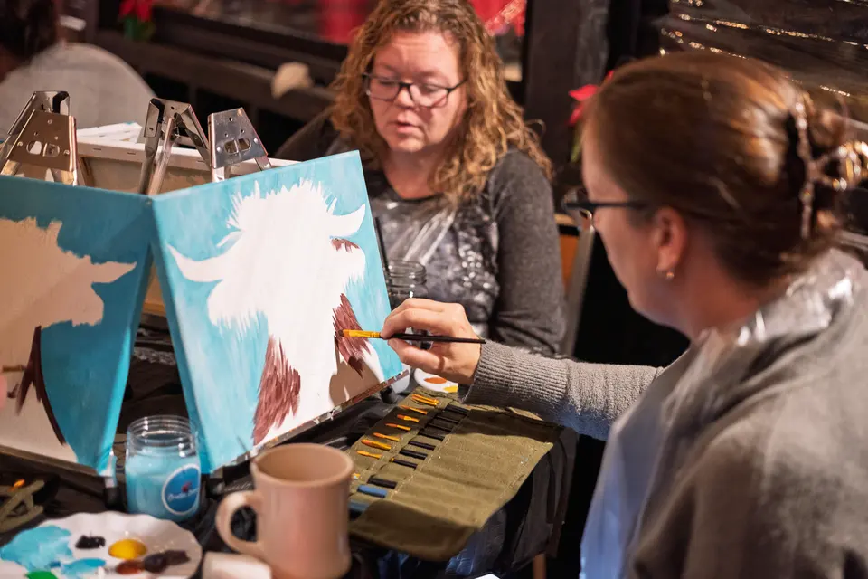 Photo 10 of 93, painting Highland Bull at Stubborn Mule Restaurant & Brewery