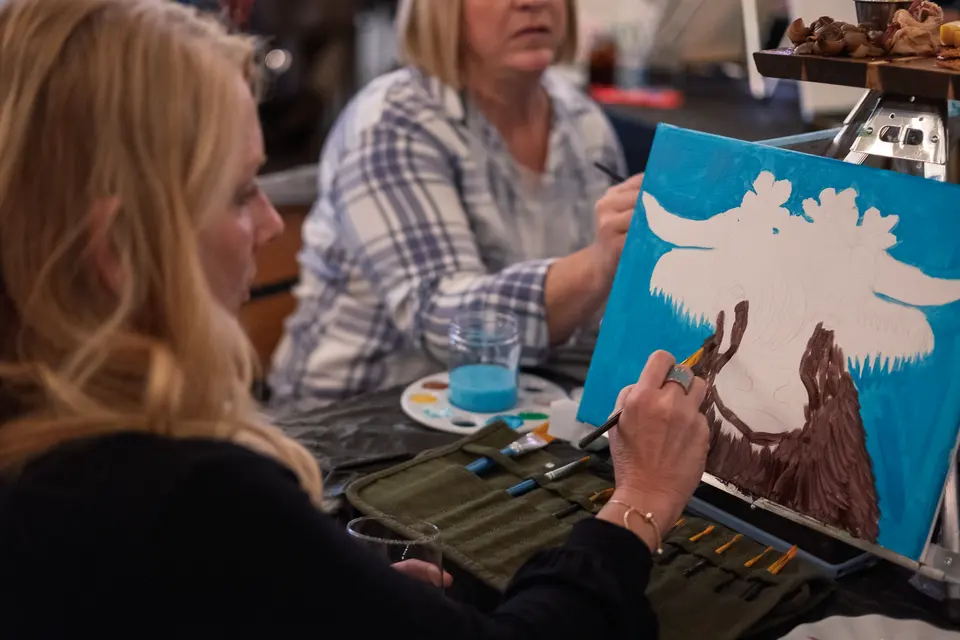 Photo 12 of 93, painting Highland Bull at Stubborn Mule Restaurant & Brewery
