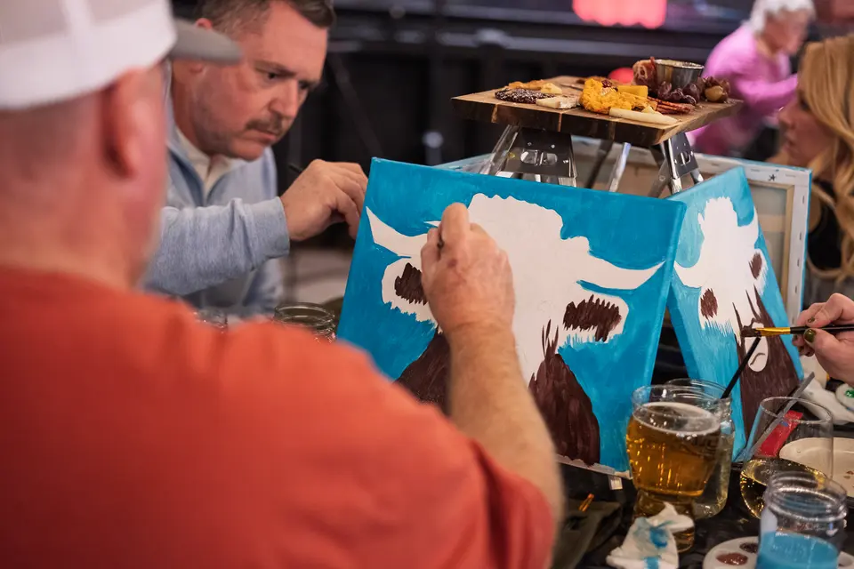 Photo 13 of 93, painting Highland Bull at Stubborn Mule Restaurant & Brewery