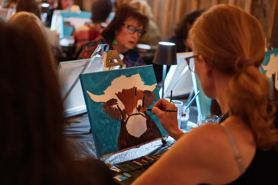 Photo 18 of 93, painting Highland Bull at Stubborn Mule Restaurant & Brewery