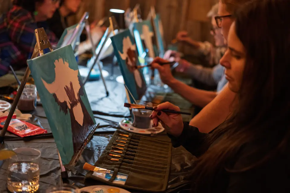 Photo 19 of 93, painting Highland Bull at Stubborn Mule Restaurant & Brewery