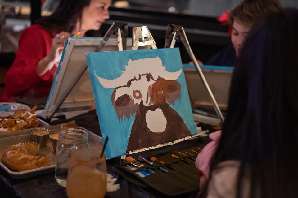 Photo 20 of 93, painting Highland Bull at Stubborn Mule Restaurant & Brewery