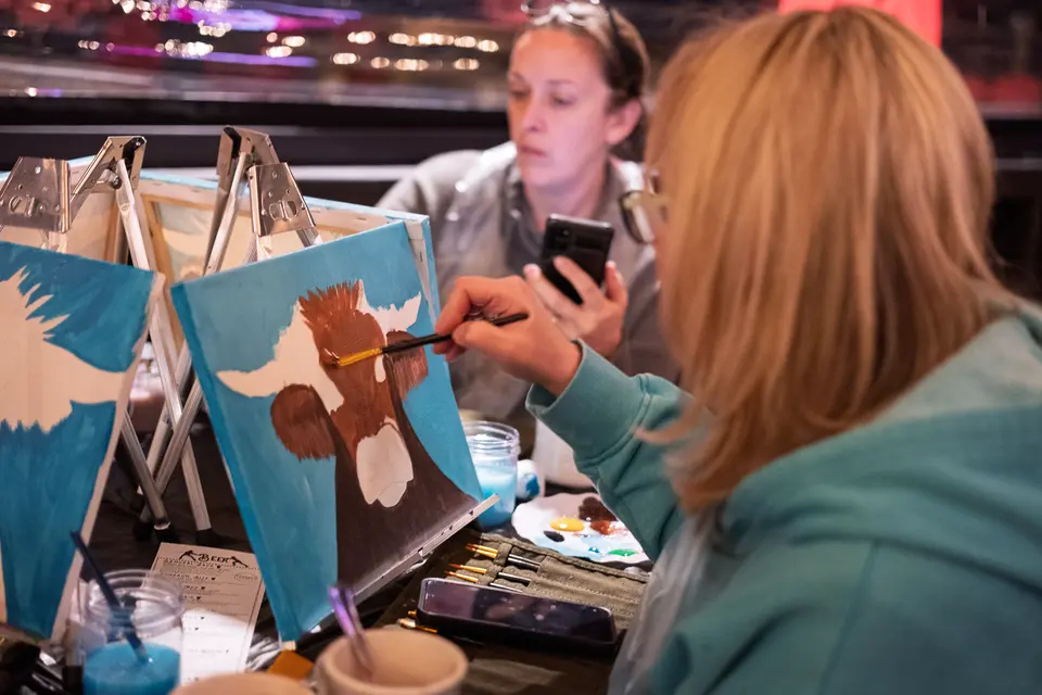 Photo 22 of 93, painting Highland Bull at Stubborn Mule Restaurant & Brewery