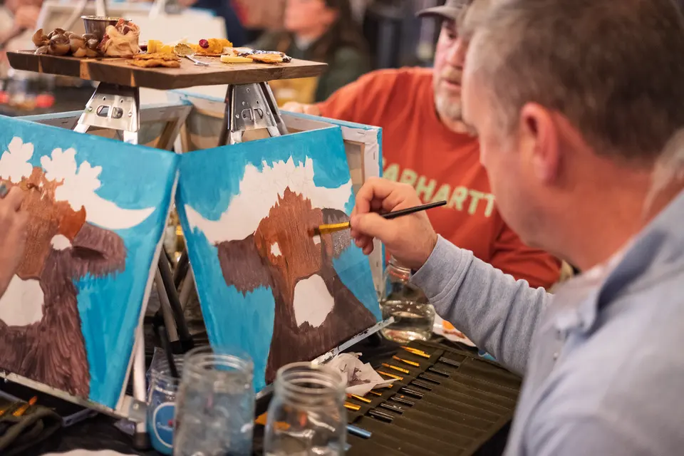 Photo 25 of 93, painting Highland Bull at Stubborn Mule Restaurant & Brewery