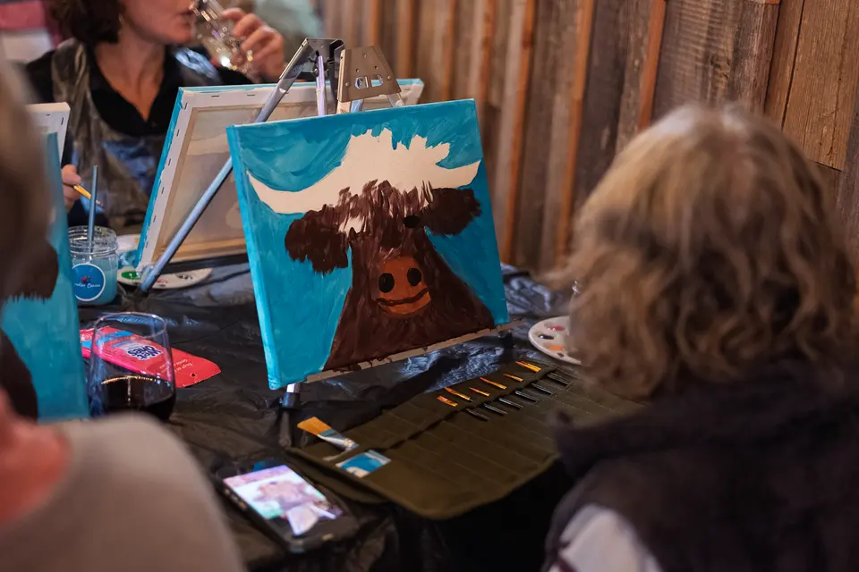 Photo 30 of 93, painting Highland Bull at Stubborn Mule Restaurant & Brewery