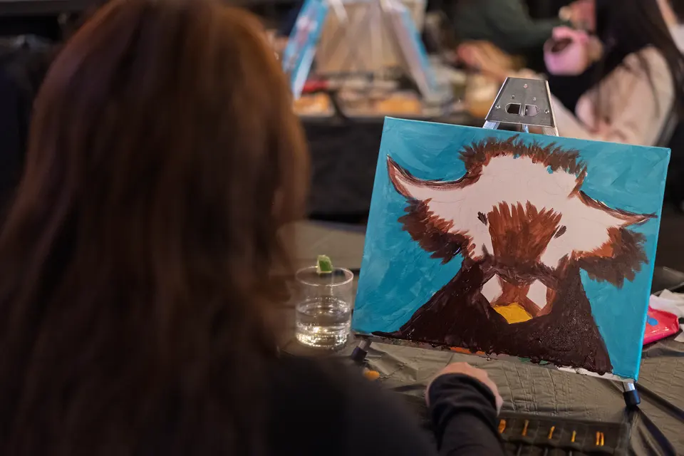 Photo 31 of 93, painting Highland Bull at Stubborn Mule Restaurant & Brewery