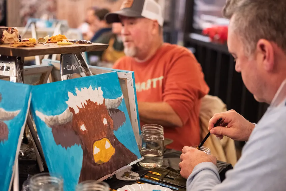 Photo 40 of 93, painting Highland Bull at Stubborn Mule Restaurant & Brewery