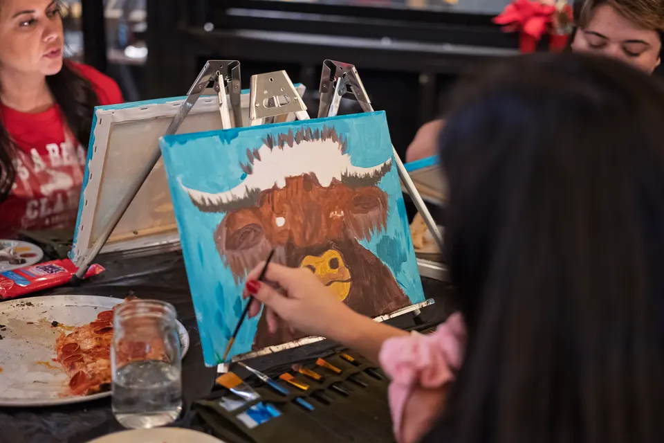 Photo 47 of 93, painting Highland Bull at Stubborn Mule Restaurant & Brewery
