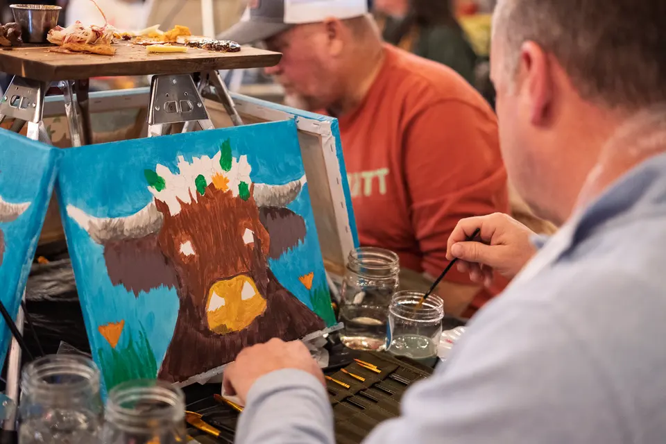 Photo 54 of 93, painting Highland Bull at Stubborn Mule Restaurant & Brewery