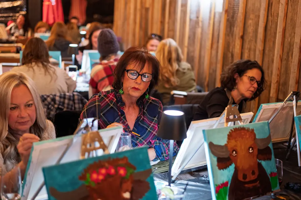 Photo 59 of 93, painting Highland Bull at Stubborn Mule Restaurant & Brewery