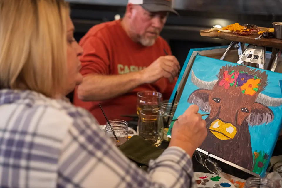 Photo 67 of 93, painting Highland Bull at Stubborn Mule Restaurant & Brewery