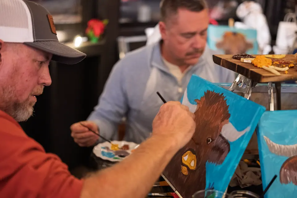 Photo 68 of 93, painting Highland Bull at Stubborn Mule Restaurant & Brewery