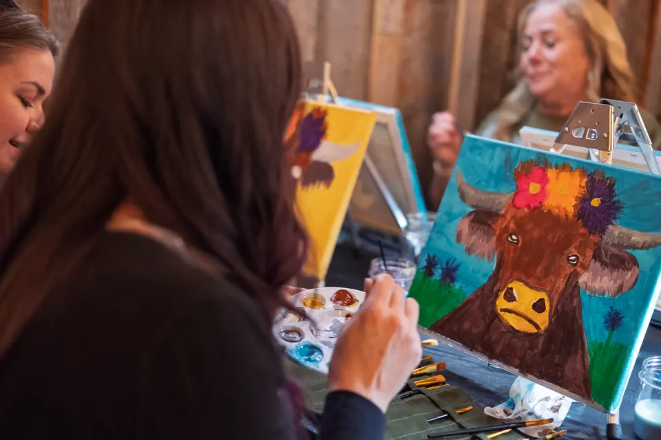 Photo 71 of 93, painting Highland Bull at Stubborn Mule Restaurant & Brewery