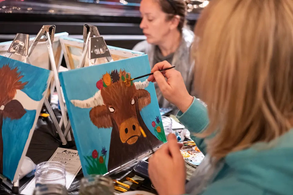 Photo 76 of 93, painting Highland Bull at Stubborn Mule Restaurant & Brewery