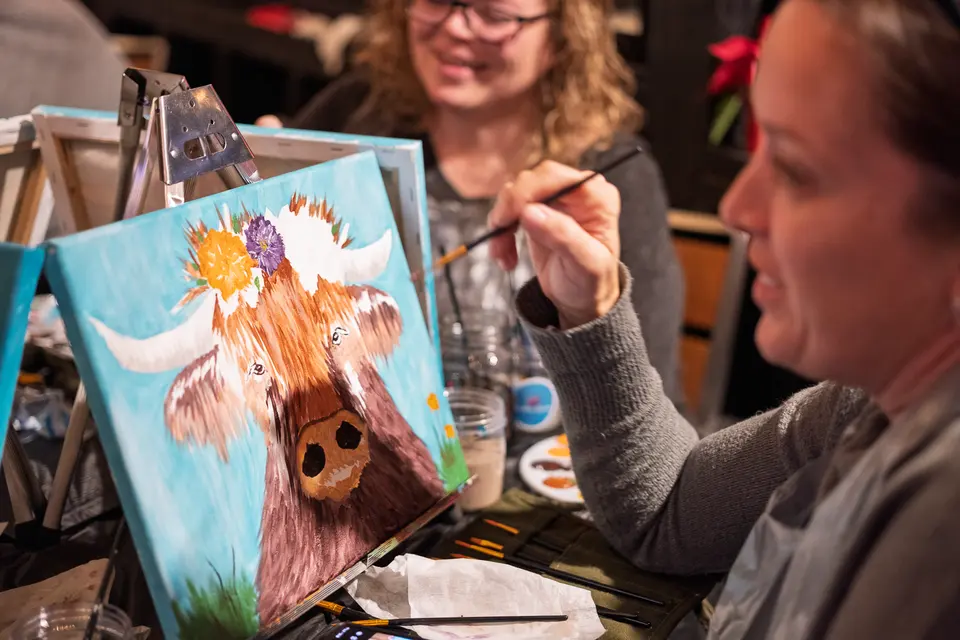 Photo 77 of 93, painting Highland Bull at Stubborn Mule Restaurant & Brewery