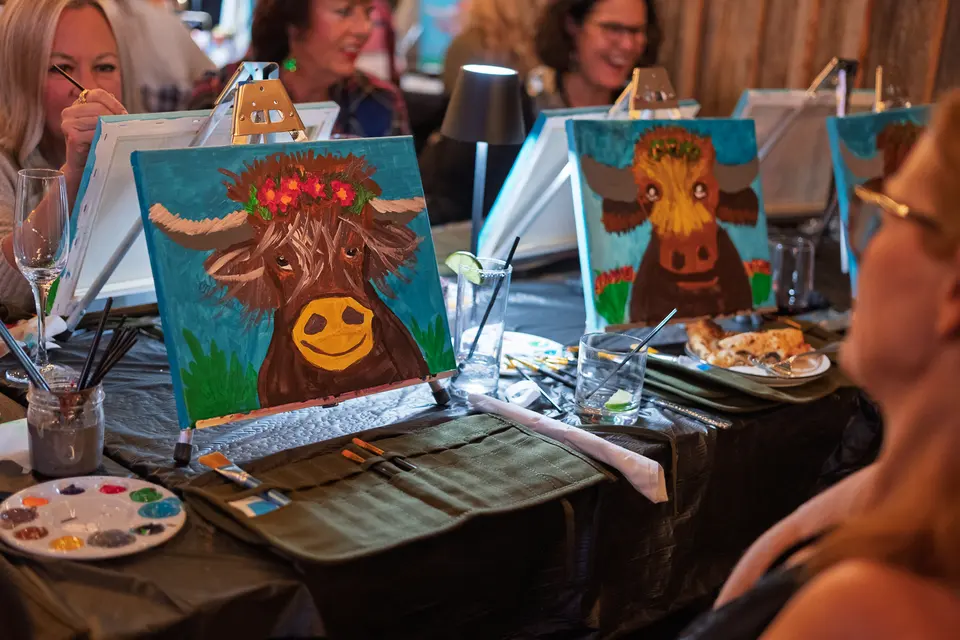 Photo 84 of 93, painting Highland Bull at Stubborn Mule Restaurant & Brewery