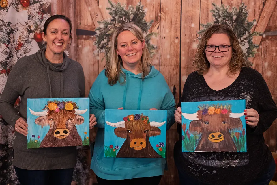 Photo 89 of 93, painting Highland Bull at Stubborn Mule Restaurant & Brewery