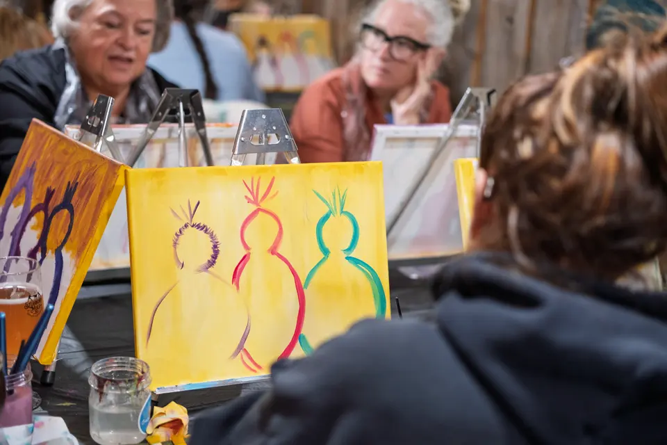 Photo 10 of 92, painting Sassy Chicks at Stubborn Mule Restaurant & Brewery