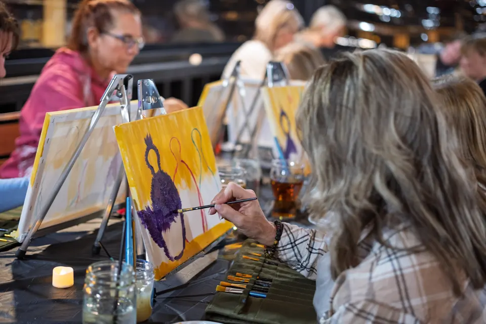 Photo 19 of 92, painting Sassy Chicks at Stubborn Mule Restaurant & Brewery