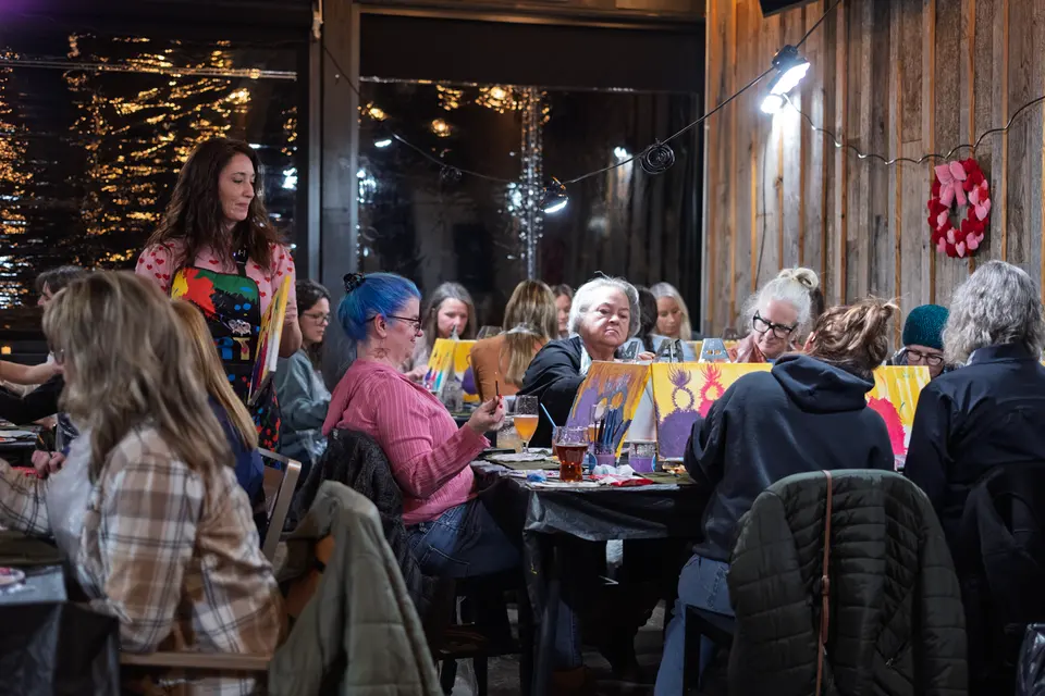 Photo 27 of 92, painting Sassy Chicks at Stubborn Mule Restaurant & Brewery