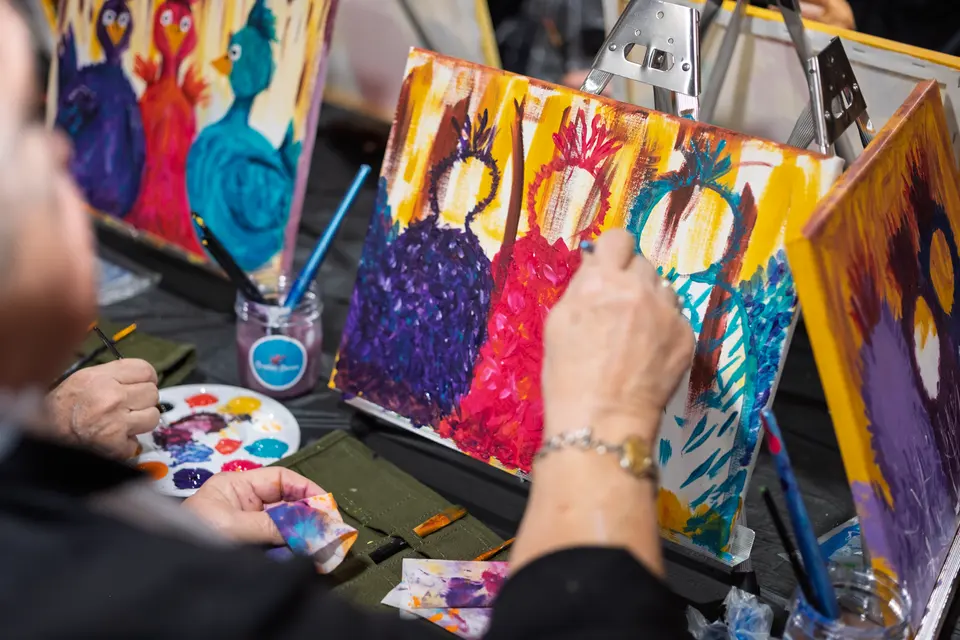 Photo 32 of 92, painting Sassy Chicks at Stubborn Mule Restaurant & Brewery