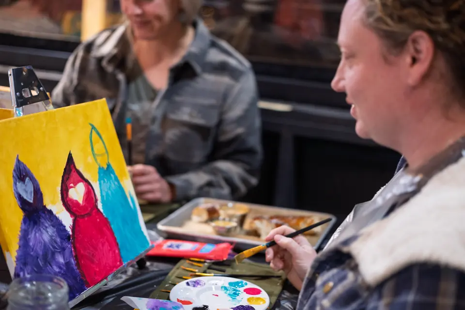 Photo 36 of 92, painting Sassy Chicks at Stubborn Mule Restaurant & Brewery