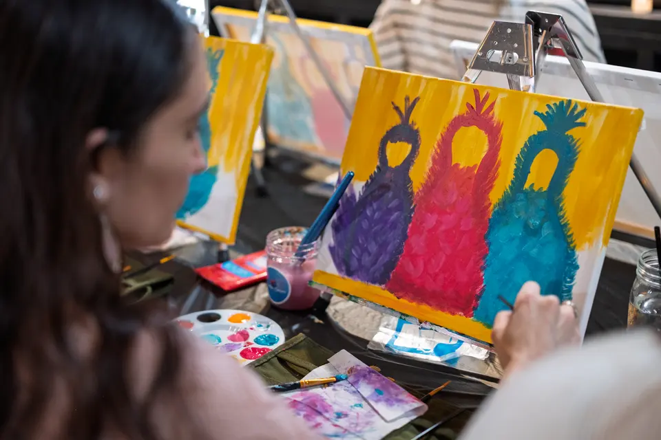 Photo 37 of 92, painting Sassy Chicks at Stubborn Mule Restaurant & Brewery