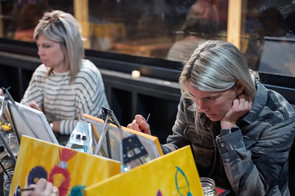 Photo 44 of 92, painting Sassy Chicks at Stubborn Mule Restaurant & Brewery