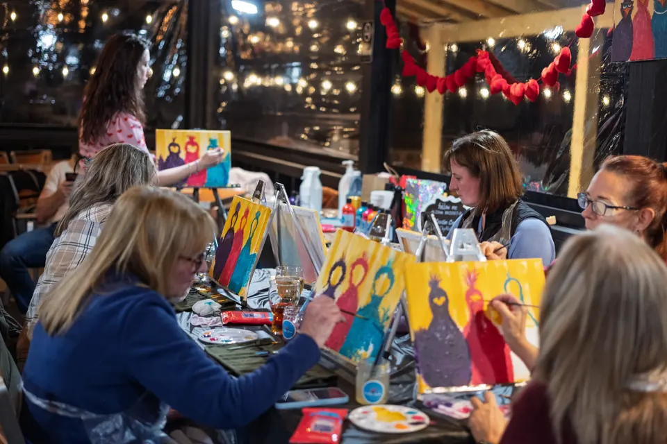 Photo 45 of 92, painting Sassy Chicks at Stubborn Mule Restaurant & Brewery